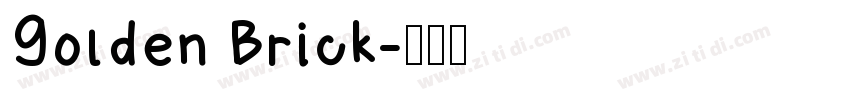 Golden Brick字体转换